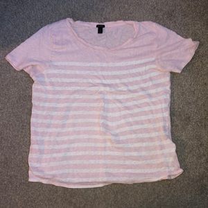 small pink j.crew tee shirt
